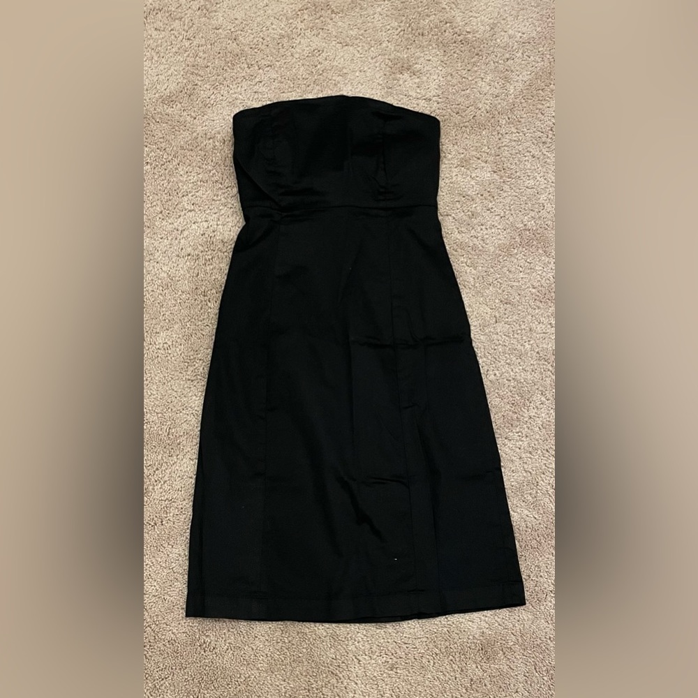 Black GAP strapless dress size 0